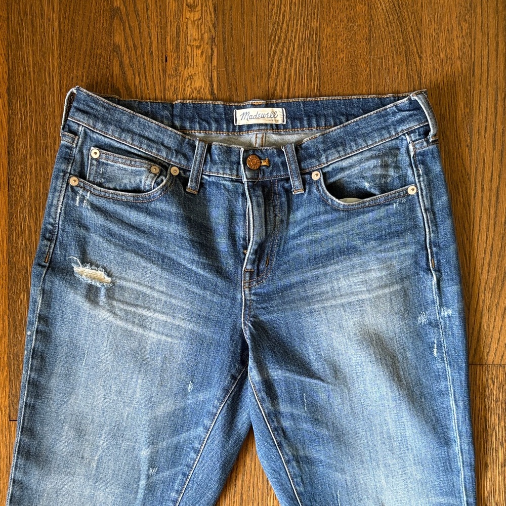 Madewell Women's Faded Blue Straight Leg Jeans